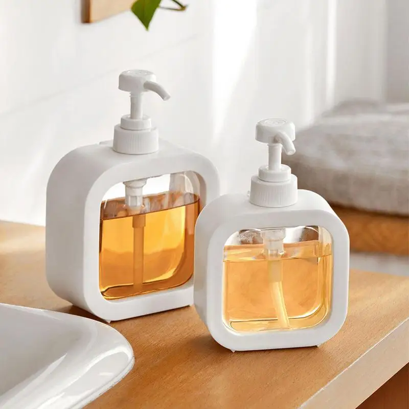 300ML/500ML Bathroom Soap Dispenser Refillable Soap Dispenser Pump Bottles Transparent Liquid Hand Soap for Lotion Shampoo
300ML/500ML Bathroom Soap Dispenser Refillable Soap Dispenser Pump Bottles Transparent Liquid Hand Soap for Lotion Shampoo