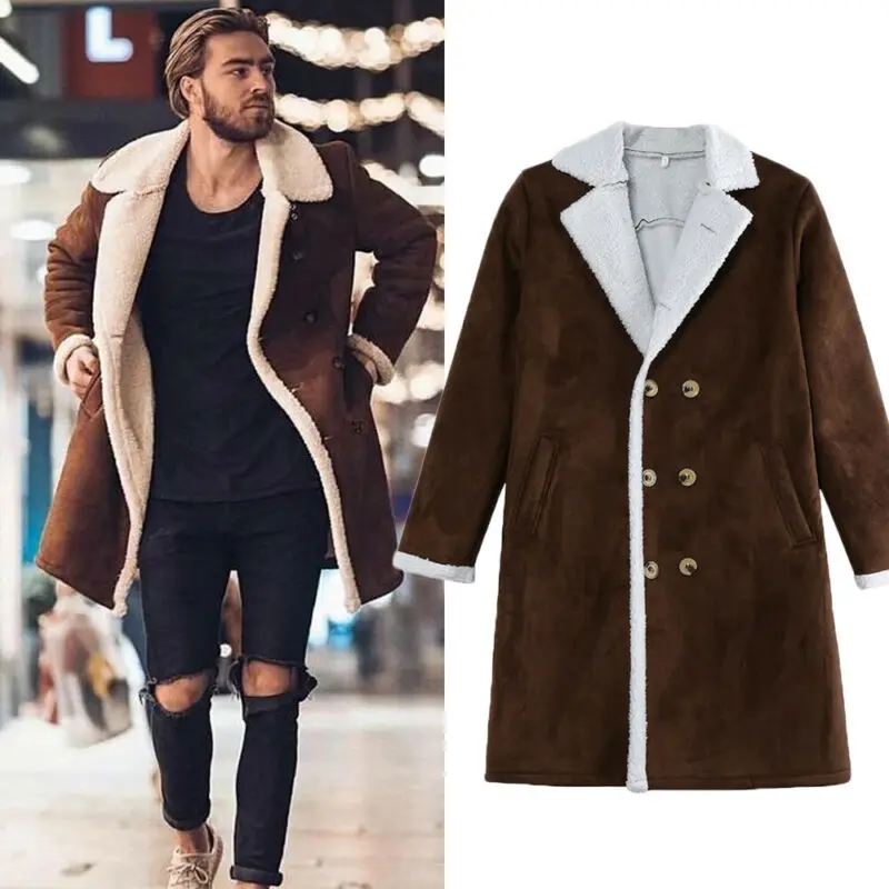 2022 Fashion Men Fur Fleece Blends Brown Color Trench Coat Overcoat Lapel Warm Fluffy Jacket Outerwear Male Boy Warm Jacket
2022 Fashion Men Fur Fleece Blends Brown Color Trench Coat Overcoat Lapel Warm Fluffy Jacket Outerwear Male Boy Warm Jacket