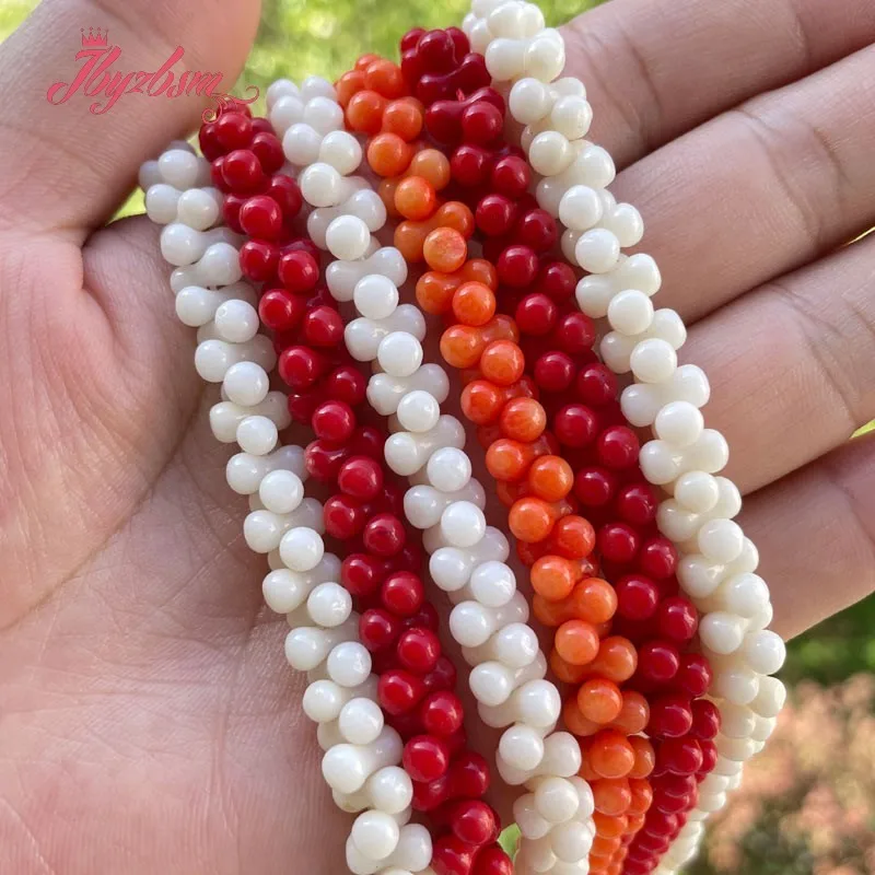

4x8mm Peanut Shape Coral Natural Stone Beads Spacer For DIY Necklace Bracelet Jewelry Making Strand 15" Free Shipping Wholesale