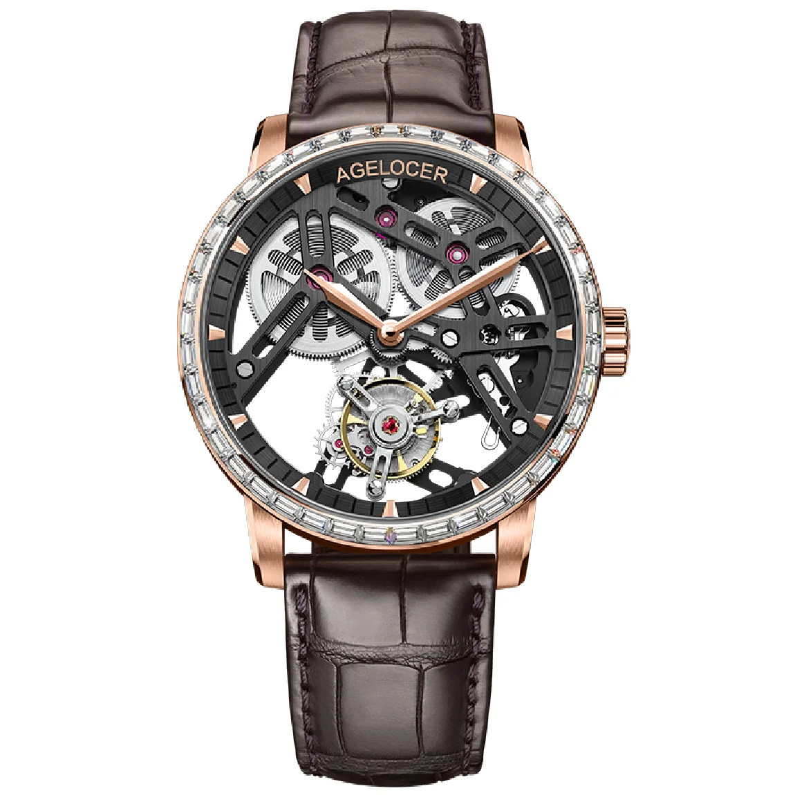 AGELOCER 100% Real Tourbillon Mechanical Watch Men Sapphire Wrist Mens Watches Skeleton Watch Clock Man Relogio Masculino
AGELOCER 100% Real Tourbillon Mechanical Watch Men Sapphire Wrist Mens Watches Skeleton Watch Clock Man Relogio Masculino
