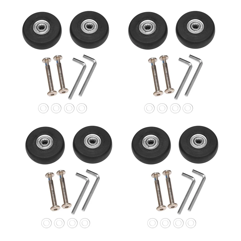 8 Sets Of Luggage Suitcase Replacement Wheels Axles Deluxe Repair Tool OD 50Mm
8 Sets Of Luggage Suitcase Replacement Wheels Axles Deluxe Repair Tool OD 50Mm