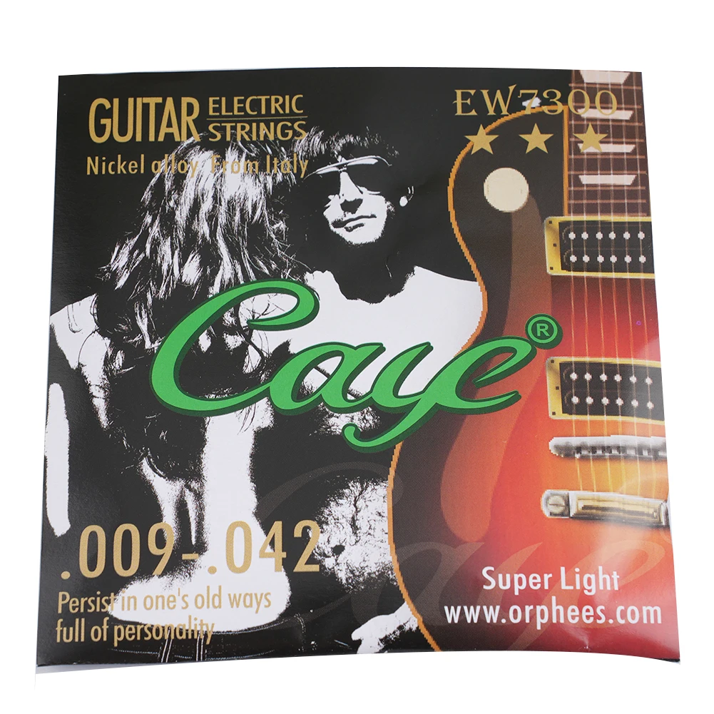 High Quality Orphee Caye EW Electric Guitar Strings Hexagonal Cores Stainless Steel Wire Available in 3 Gauges
High Quality Orphee Caye EW Electric Guitar Strings Hexagonal Cores Stainless Steel Wire Available in 3 Gauges