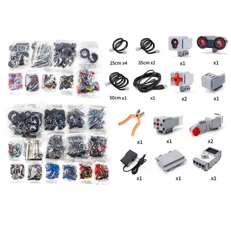NEW EV5 EV6 Compatible with 45544 Science education Building Block Robot Creative Programming Intelligent APP Program Toy Gifts
NEW EV5 EV6 Compatible with 45544 Science education Building Block Robot Creative Programming Intelligent APP Program Toy Gifts