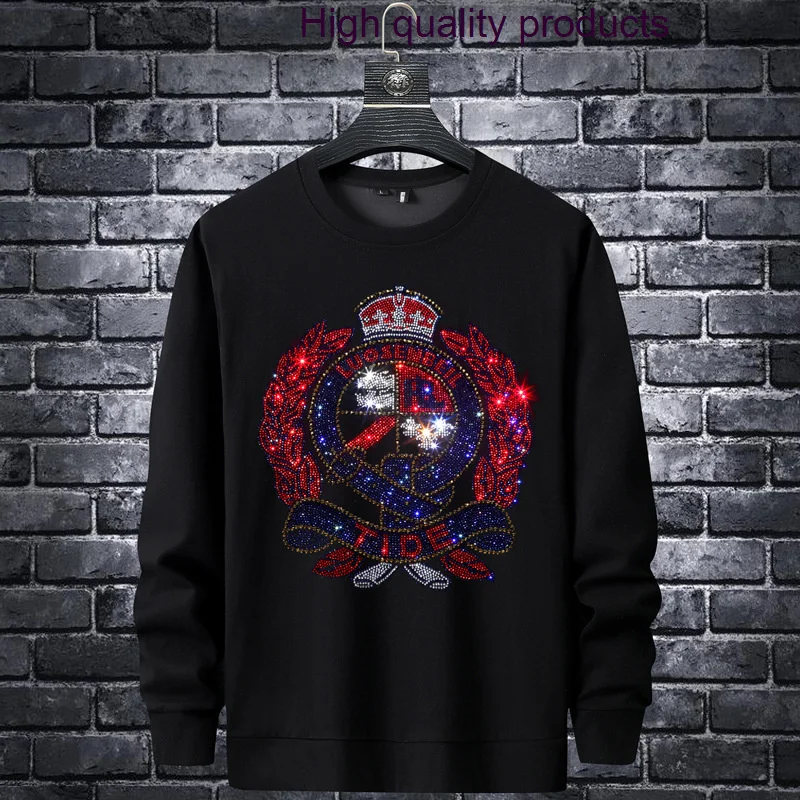 Fashion 2023 Badge Rhinestones Men Sweatshirt Streetwear Full O Neck Rib Sleeve Pullover Hoodie Mens Autumn Clothes 7XL
Fashion 2023 Badge Rhinestones Men Sweatshirt Streetwear Full O Neck Rib Sleeve Pullover Hoodie Mens Autumn Clothes 7XL