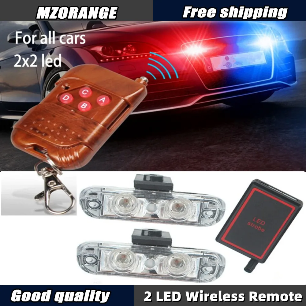 2 LED Police Flasher Wireless Remote Strobe Lights Fso Stroboscopes Warning DC 12V Car Flash Lamp DRL Car Accessories
2 LED Police Flasher Wireless Remote Strobe Lights Fso Stroboscopes Warning DC 12V Car Flash Lamp DRL Car Accessories