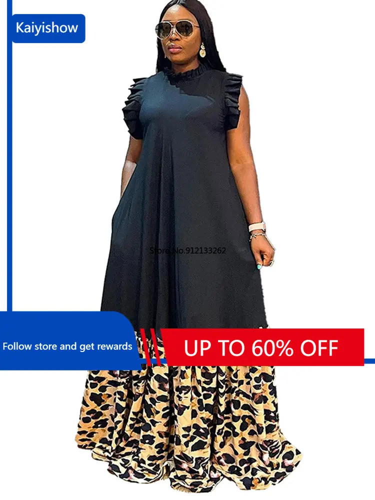 Long African Maxi Dress Women Leopard Print Patchwork Robes Africa Clothing Summer New Fashion Streetwear African Dress Vestidos
Long African Maxi Dress Women Leopard Print Patchwork Robes Africa Clothing Summer New Fashion Streetwear African Dress Vestidos