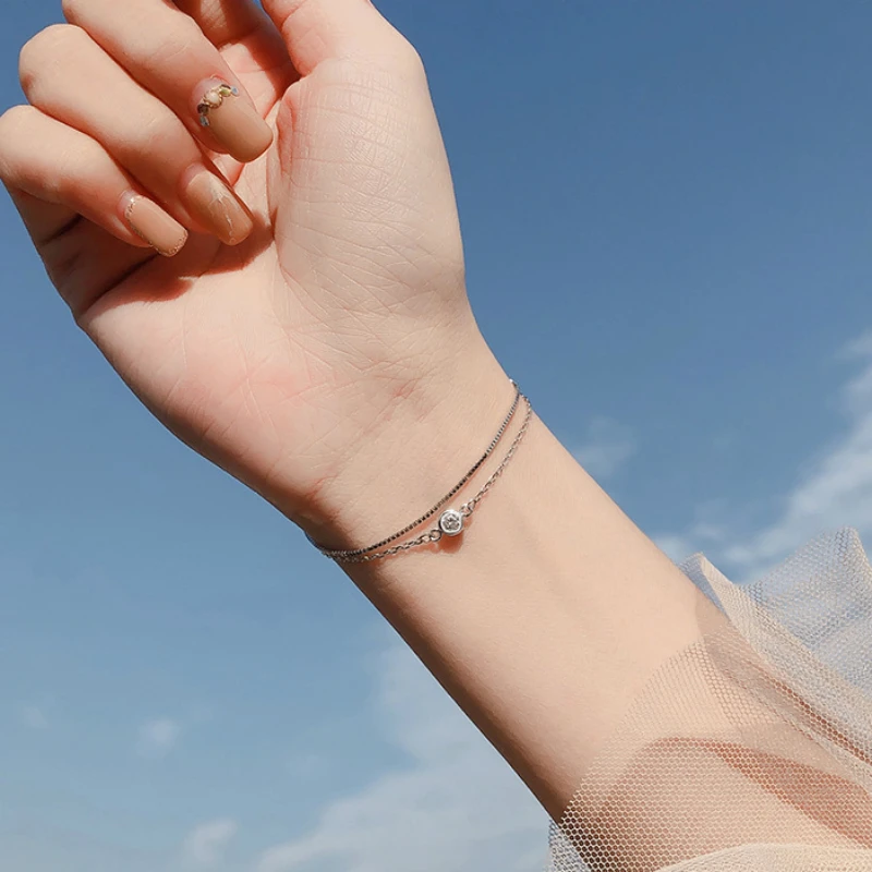 Trendy Round Zircon Adjustable Charm Bracelets Double Deck Box Chain With Sparkling Zircon For Woman Jewelry Gift
Trendy Round Zircon Adjustable Charm Bracelets Double Deck Box Chain With Sparkling Zircon For Woman Jewelry Gift