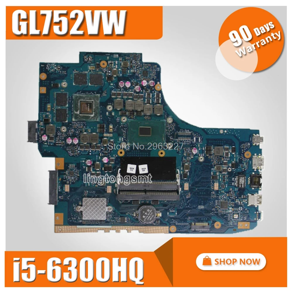 Материнская плата GL752VW /I5-6300HQ/2G GTX960M V2G 90NB0A40-R00020 для Asus ROG GL752VL GL752 GL752V Материнская плата ноутбука
Материнская плата GL752VW /I5-6300HQ/2G GTX960M V2G 90NB0A40-R00020 для Asus ROG GL752VL GL752 GL752V Материнская плата ноутбука