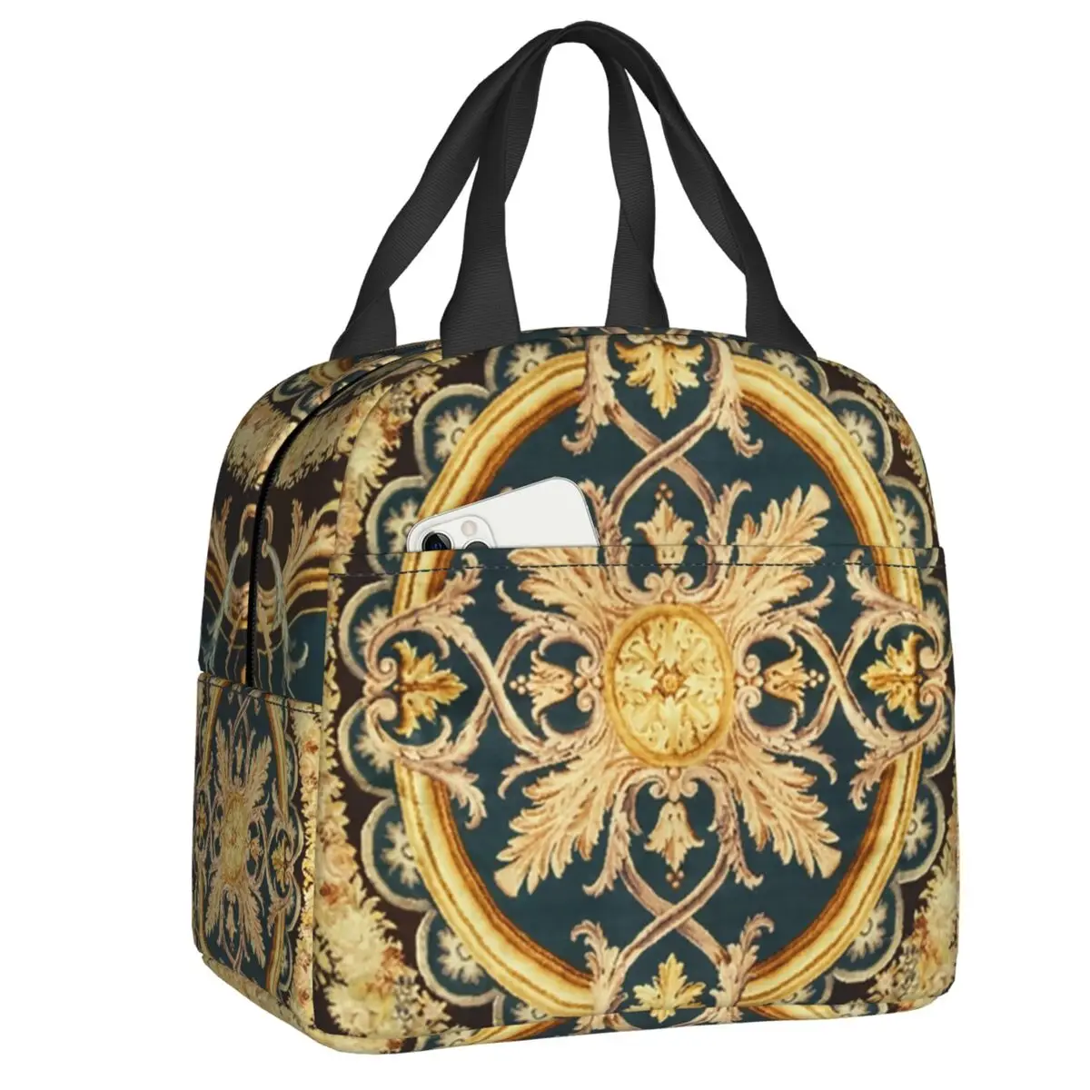 Antique French Savonnerie Rug Print Thermal Insulated Lunch Bag Women Resuable Lunch Container Children Multifunction Food Box
Antique French Savonnerie Rug Print Thermal Insulated Lunch Bag Women Resuable Lunch Container Children Multifunction Food Box