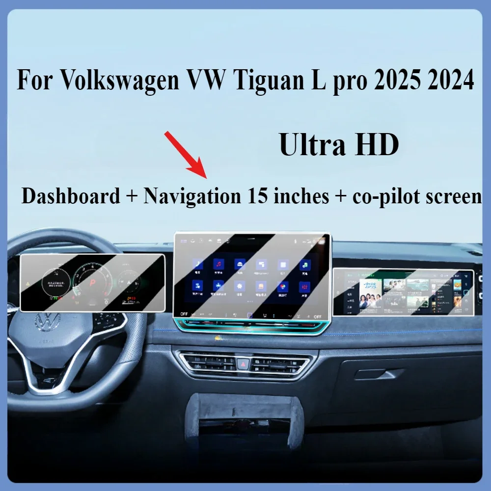 Для VW Tiguan L pro 2025 2024, аксессуары для интерьера, закаленное стекло, навигация, сенсорный центральный экран, защитная пленка
Для VW Tiguan L pro 2025 2024, аксессуары для интерьера, закаленное стекло, навигация, сенсорный центральный экран, защитная пленка