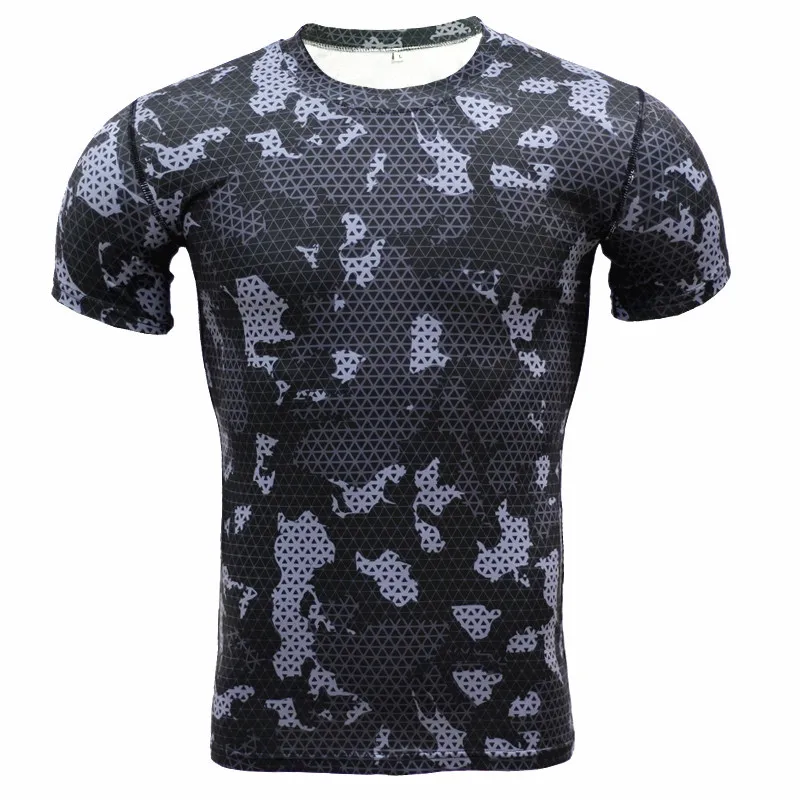 Camouflage Training Fitness Clothes Tights Men's Sports Quick-drying Elastic Compression Short-sleeved T-shirt
Camouflage Training Fitness Clothes Tights Men's Sports Quick-drying Elastic Compression Short-sleeved T-shirt