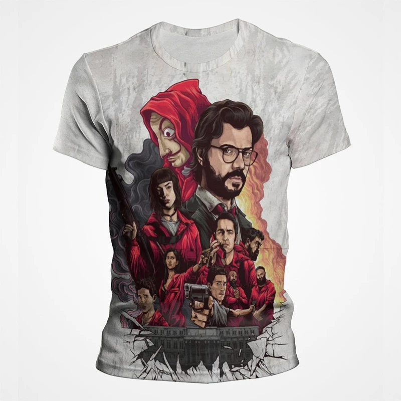 2022 New La Casa De Papel 3D Print Summer T-shirt Tops Men Women Children Streetwear Tee Harajuku Cool Clothing T shirt
2022 New La Casa De Papel 3D Print Summer T-shirt Tops Men Women Children Streetwear Tee Harajuku Cool Clothing T shirt