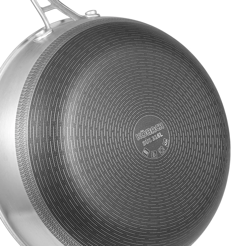 Frying Pan 28cm Kitchen Nonstick Pan 316L Stainless Steel Pan Nonstick Wok Electric Induction Pan
Frying Pan 28cm Kitchen Nonstick Pan 316L Stainless Steel Pan Nonstick Wok Electric Induction Pan