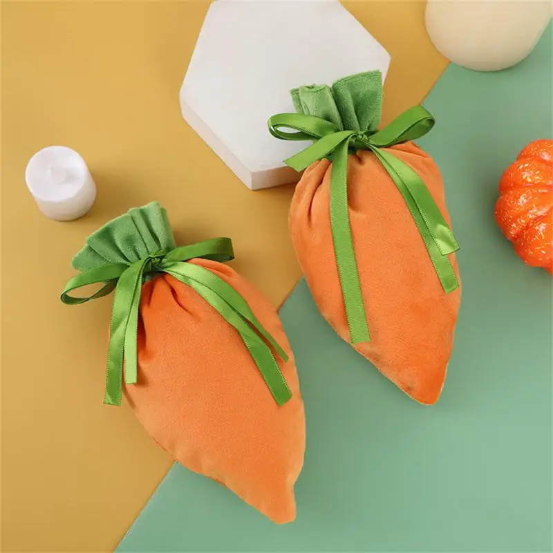 Handle Bag Storage Drawstring Candy Bags Velvet Pouch Jewelry Basket Carrot Shape Easter Velvet Gift Bag
Handle Bag Storage Drawstring Candy Bags Velvet Pouch Jewelry Basket Carrot Shape Easter Velvet Gift Bag