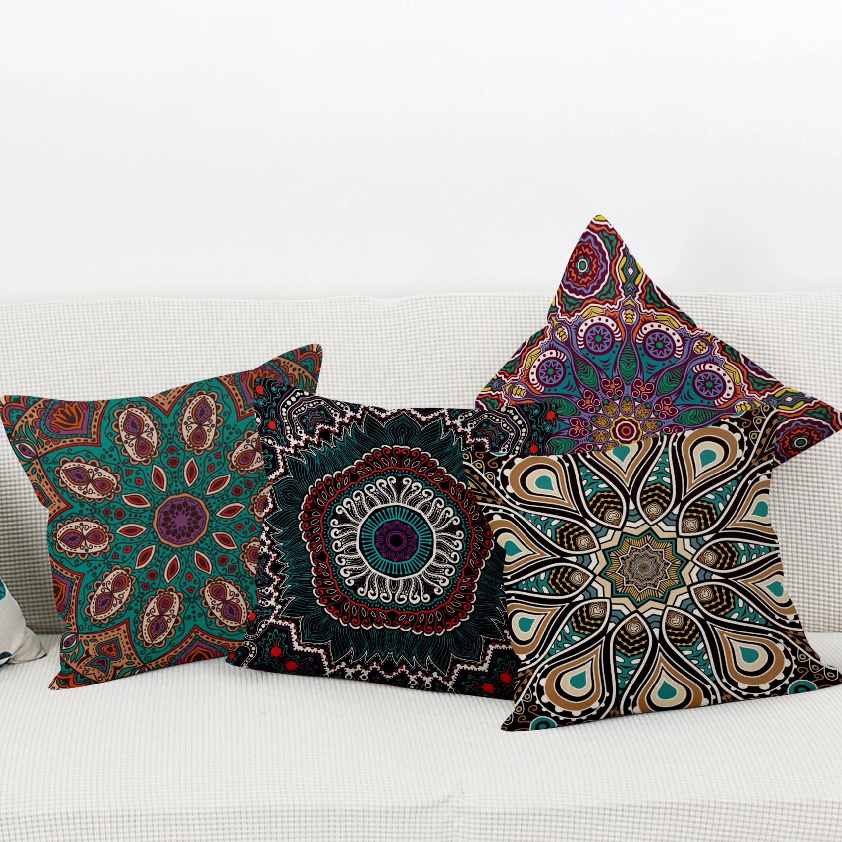 Retro Floral Mandala Bohemian Bohemian Pillow Cases 18x18 Inch Throw Pillow Covers Couch Square Pillow Case Boho Style Decor
Retro Floral Mandala Bohemian Bohemian Pillow Cases 18x18 Inch Throw Pillow Covers Couch Square Pillow Case Boho Style Decor