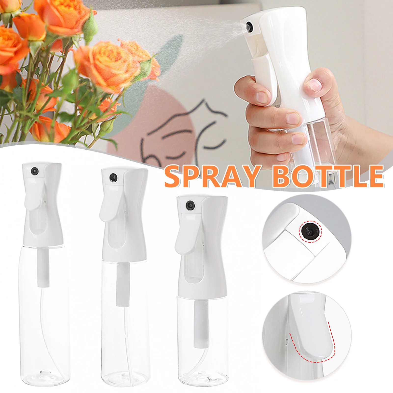 Plastic Fine Mist Spray Squirt Bottle Refillable Empty Spritzer Water Sprayer Durable Spray Bottle Versatile Use B88
Plastic Fine Mist Spray Squirt Bottle Refillable Empty Spritzer Water Sprayer Durable Spray Bottle Versatile Use B88
