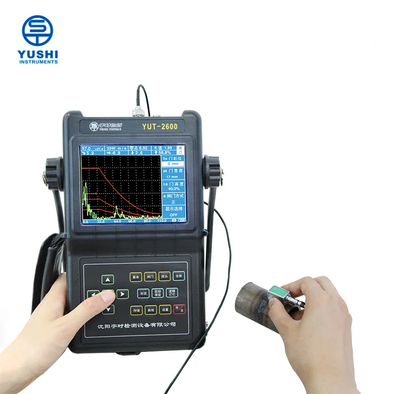 Cheap YUSHI YUT2600 NDT UT Test Equipment Metal Ultrasonic Flaw Detector for Weld
Cheap YUSHI YUT2600 NDT UT Test Equipment Metal Ultrasonic Flaw Detector for Weld