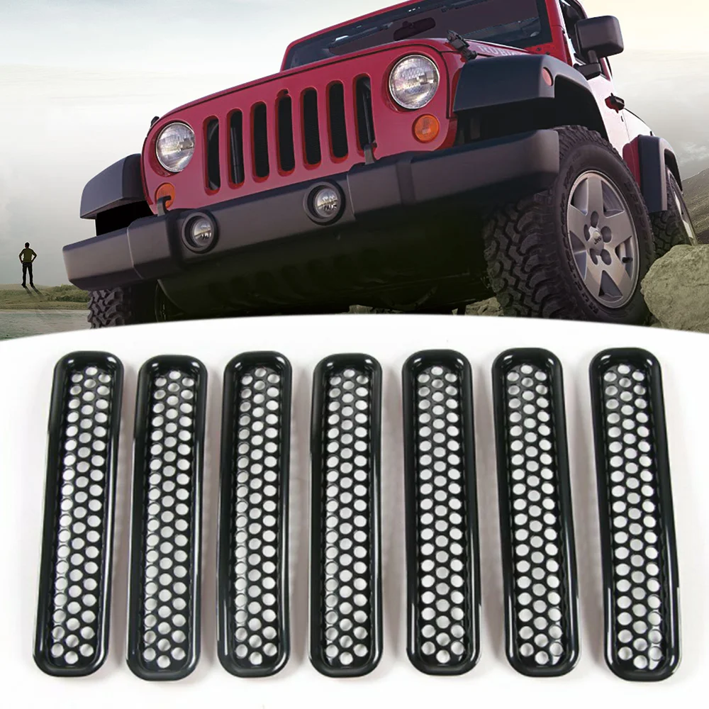 7pcs ABS Front Grill Insert Grille Cover Trim Compatible for Jeep Wrangler JK 2007-2014 Car Accessories Wrangler Grille
7pcs ABS Front Grill Insert Grille Cover Trim Compatible for Jeep Wrangler JK 2007-2014 Car Accessories Wrangler Grille