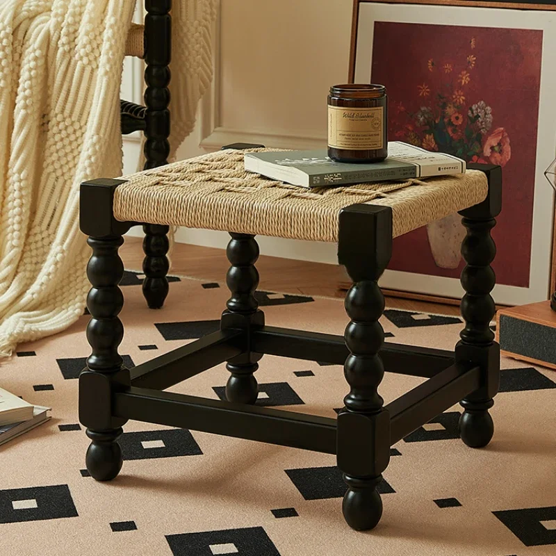 Табурет для смены обуви во французском ретро-стиле, плетеный кофейный столик из воловьей бумаги с веревкой, подвижное портативное кресло с чистыми линиями
Табурет для смены обуви во французском ретро-стиле, плетеный кофейный столик из воловьей бумаги с веревкой, подвижное портативное кресло с чистыми линиями