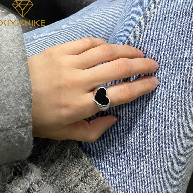 DAYIN Personalised Simple Black Love Cuff Finger Rings For Women Girl Fashion New Jewelry Ladies Gift Party Кольцо Женское
DAYIN Personalised Simple Black Love Cuff Finger Rings For Women Girl Fashion New Jewelry Ladies Gift Party Кольцо Женское