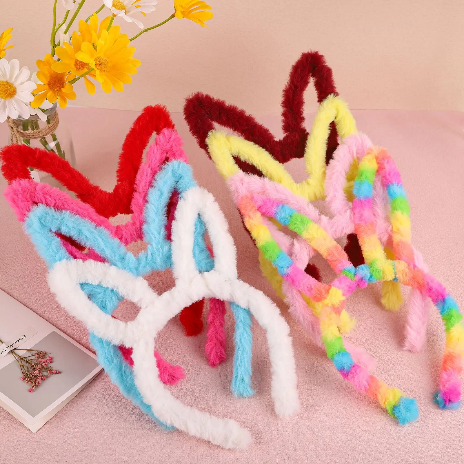 Children's Cute Plush Rabbit Ear Band Cartoon Hairy Head Hoop Easter Decor Kids Favor Easter Gifts Kids Easter Party Photo Props
Children's Cute Plush Rabbit Ear Band Cartoon Hairy Head Hoop Easter Decor Kids Favor Easter Gifts Kids Easter Party Photo Props