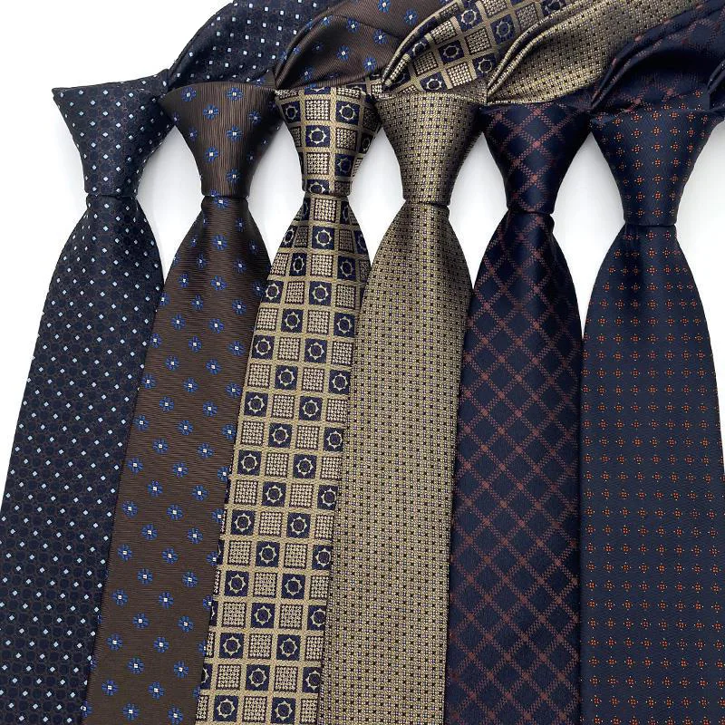 

Vintage 8CM Men Necktie 3.15 Inch Silk Ties For Men Polka Dot Stripes Patterned Arrow Classic Collar Neckwear For Wedding Party