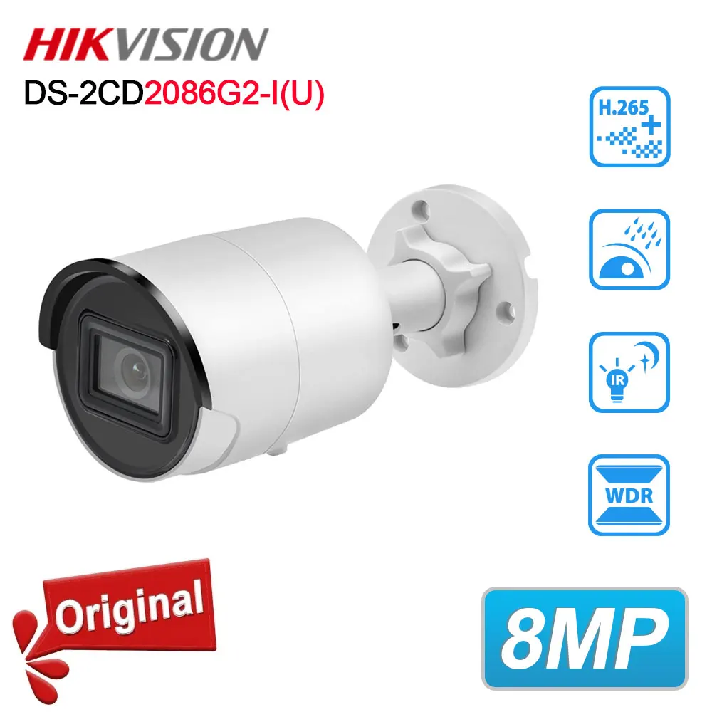 Hikvision Original 4K AcuSense DS-2CD2086G2-I IR CCTV DarkFighter Mini Bullet Network POE Camera CCTV Outdoor Security Camera
Hikvision Original 4K AcuSense DS-2CD2086G2-I IR CCTV DarkFighter Mini Bullet Network POE Camera CCTV Outdoor Security Camera
