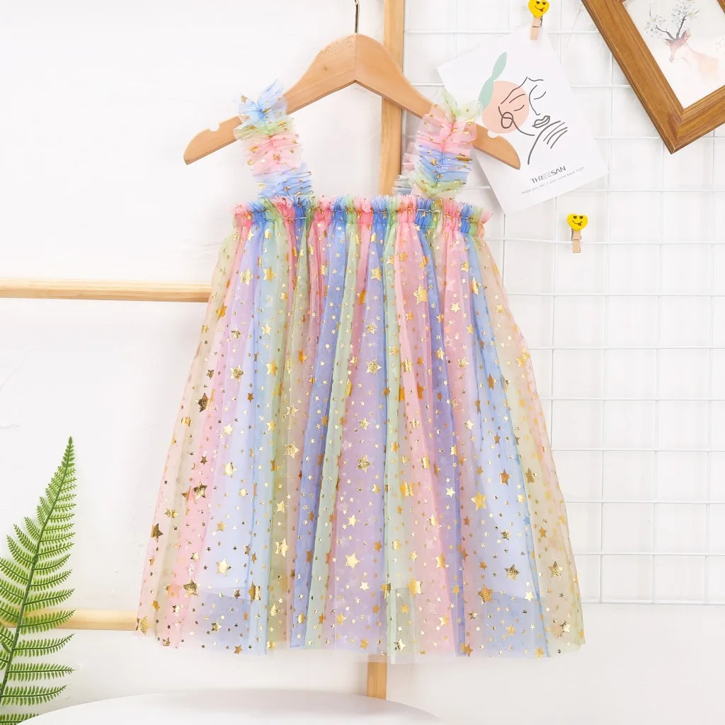 Baby Girl Dress Rainbow Colorful Summer Pleated Toddler Suspenders Dress Baby Tutu Dresses Children Princess Clothes Vestido
Baby Girl Dress Rainbow Colorful Summer Pleated Toddler Suspenders Dress Baby Tutu Dresses Children Princess Clothes Vestido