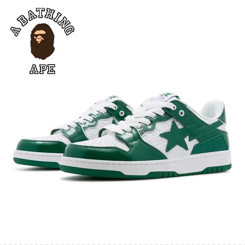 

A BATHING APE SK8 Sta Classics Men Women BapeGoose Sports Sneakers Air None-Slip Breathable Bapesta Low Outdoor Walking Shoes