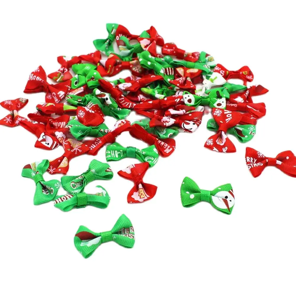 50pcs Christmas Ribbon Bows for Xmas Supplies Mix Bow tie children girl accessories Craft Wedding Decoration accessories
50pcs Christmas Ribbon Bows for Xmas Supplies Mix Bow tie children girl accessories Craft Wedding Decoration accessories
