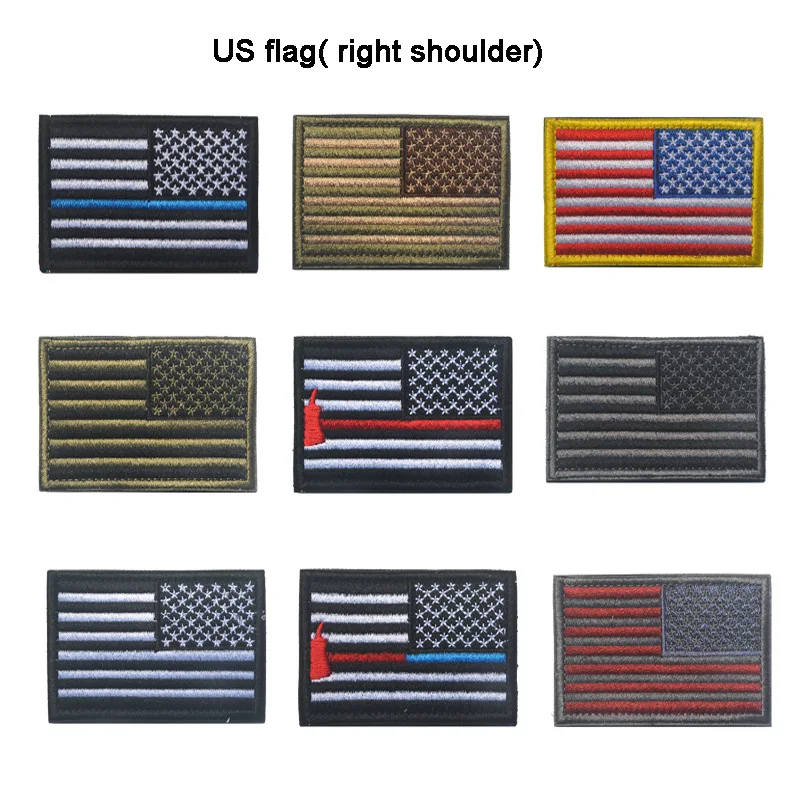 American Flag Hook & Loop Patch Right Shoulder Badge Embroidery Cloth Sticker for Outdoor Tactical Backpack Hat Armband
American Flag Hook & Loop Patch Right Shoulder Badge Embroidery Cloth Sticker for Outdoor Tactical Backpack Hat Armband