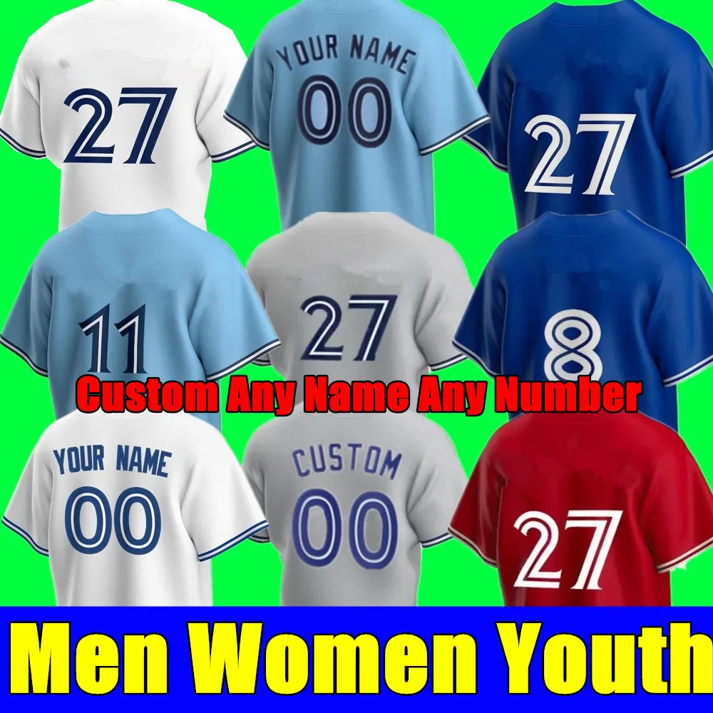 

New Men Women Youth Toronto Baseball Jersey 27 Vladimir Guerrero Jr. 11 Bo Bichette George Springer Cavan Biggio