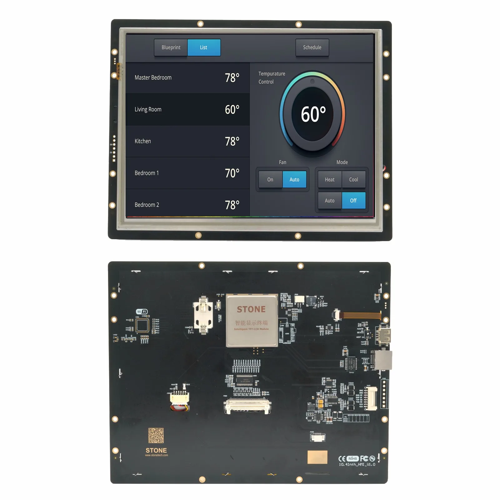 10,4 дюймовый сенсорный ЖК-экран с интерфейсом UART и контроллером с поддержкой PIC
10,4 дюймовый сенсорный ЖК-экран с интерфейсом UART и контроллером с поддержкой PIC