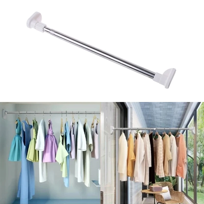 Extendable Telescopic Rods Shower Curtain Poles Clothing Rod Adjustable Hanger Rods DIY Clothes Wardrobe Organizer Rack Dropship
Extendable Telescopic Rods Shower Curtain Poles Clothing Rod Adjustable Hanger Rods DIY Clothes Wardrobe Organizer Rack Dropship