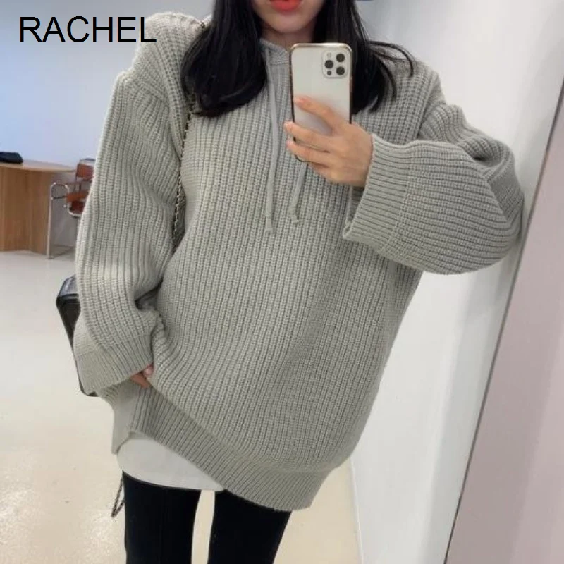 Korean Knitted Pullover Autumn Winter Simple Age Reduction Lazy Style Loose Casual Pullover Hooded Knitted Sweater
Korean Knitted Pullover Autumn Winter Simple Age Reduction Lazy Style Loose Casual Pullover Hooded Knitted Sweater