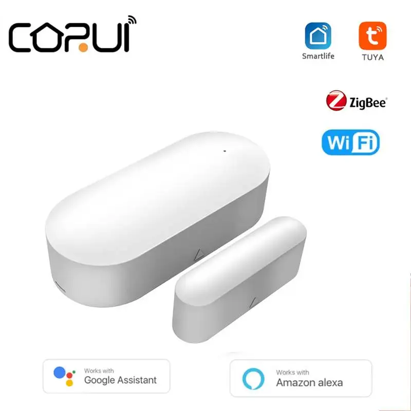 Датчик окон и дверей CORUI Tuya Zigbee, Wi-Fi датчик для системы безопасности умного дома, управление через приложение, Alexa Google Home
Датчик окон и дверей CORUI Tuya Zigbee, Wi-Fi датчик для системы безопасности умного дома, управление через приложение, Alexa Google Home
