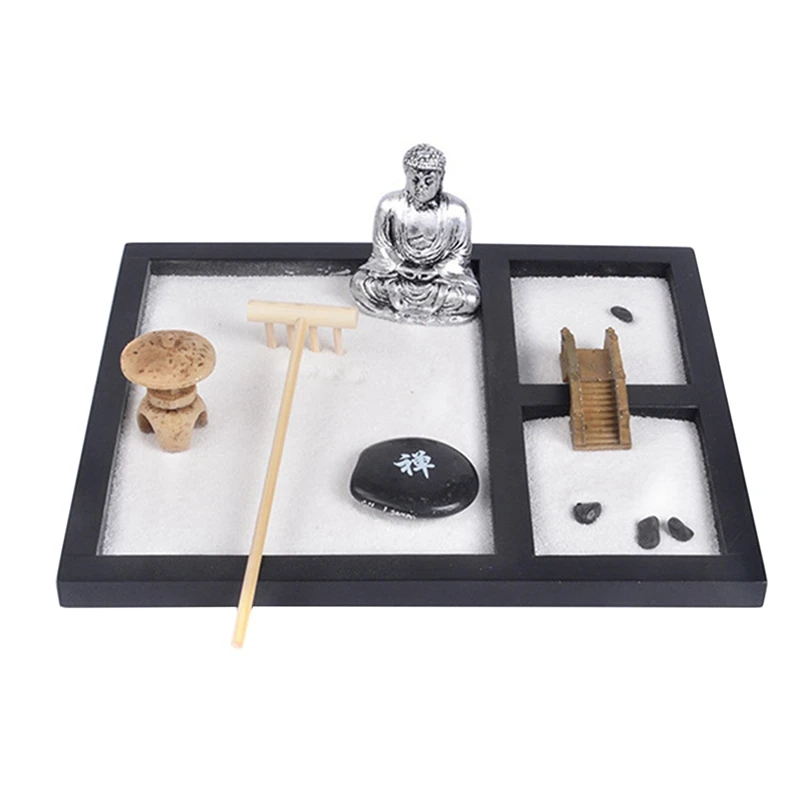 

Zen Sand настольные поделки креативное украшение для сада, китайское украшение для дома, гостиной, спальни, статуя Будды
