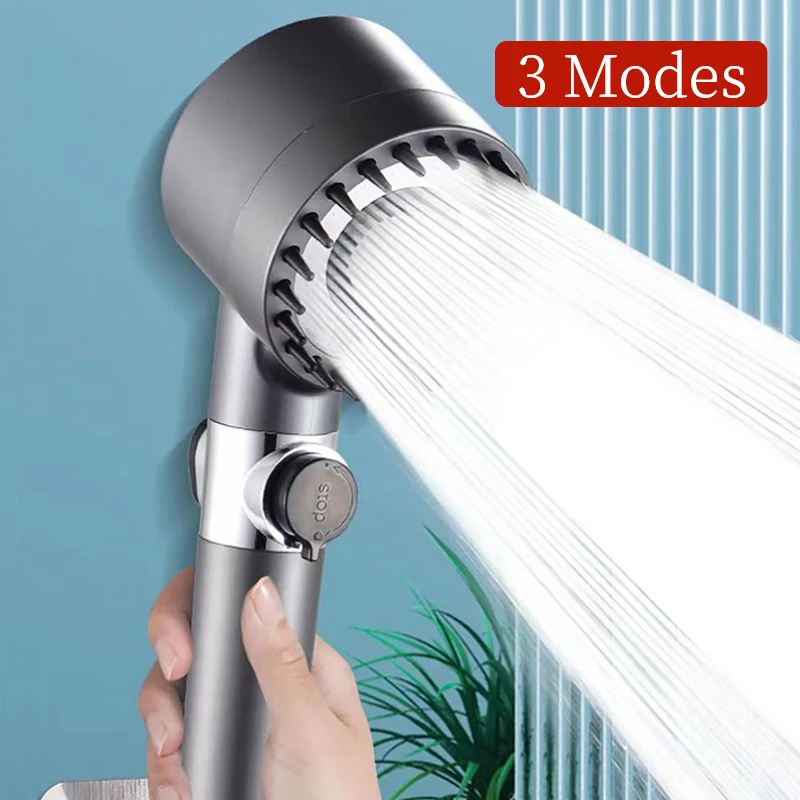 High Pressure Shower Head 3 Modes Adjustable Boost Filter Element Showerheads for Bathroom Accessories Sets
High Pressure Shower Head 3 Modes Adjustable Boost Filter Element Showerheads for Bathroom Accessories Sets