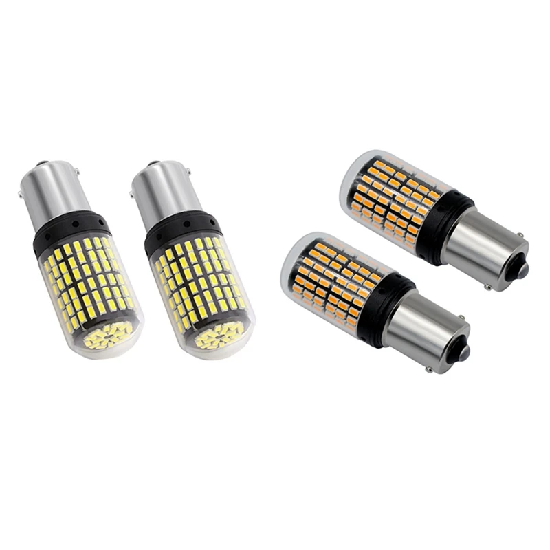 4 Pcs 1156 LED Light Bulb White Canbus Super Bright Automotive RV 3014 144 SMD 7506 1003 1073 Turn Signal Brake Light
4 Pcs 1156 LED Light Bulb White Canbus Super Bright Automotive RV 3014 144 SMD 7506 1003 1073 Turn Signal Brake Light