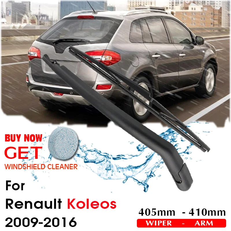 

Car Wiper Blade Rear Back Window Windscreen Windshield Wipers For Renault Koleos Hatchback 405 mm 2009-2016 Auto Accessories