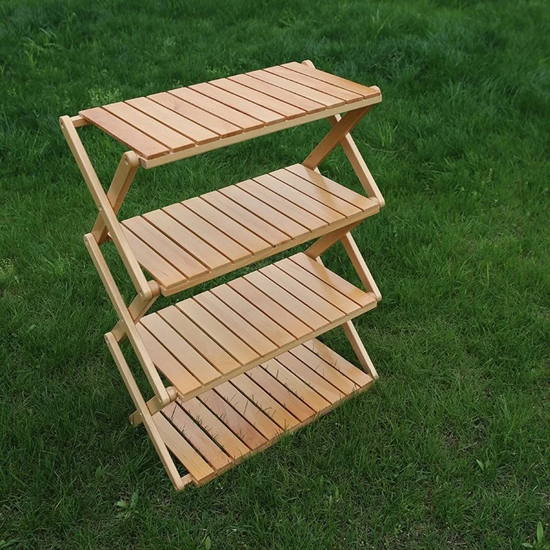 Складная деревянная полка для хранения, 3-4 уровня, портативный складной многоярусный стол для кемпинга и пикника
Складная деревянная полка для хранения, 3-4 уровня, портативный складной многоярусный стол для кемпинга и пикника