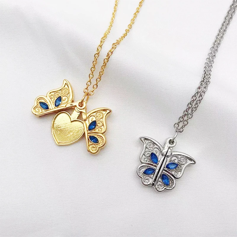 2022 New Butterfly Necklaces For Women Open Butterfly Heart for Couple Locket Pendant Gold Silver Color Delicate Jewelry Gifts
2022 New Butterfly Necklaces For Women Open Butterfly Heart for Couple Locket Pendant Gold Silver Color Delicate Jewelry Gifts