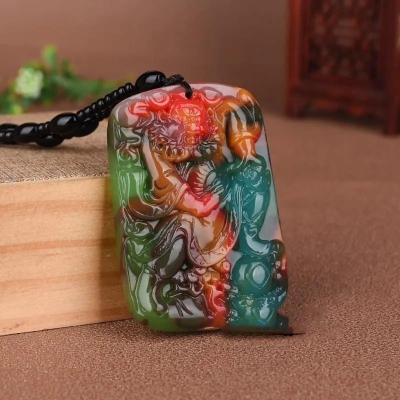 Xinjiang Hetian Jade Color Jade Zhong Kui Ghost Pendant for Men and Women To Ward Off Evil Spirits Joker Pendant
Xinjiang Hetian Jade Color Jade Zhong Kui Ghost Pendant for Men and Women To Ward Off Evil Spirits Joker Pendant