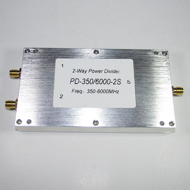 PD-350/6000-2S 350-6000MHz 15W SMA RF One Split Two Broadband Power Divider
PD-350/6000-2S 350-6000MHz 15W SMA RF One Split Two Broadband Power Divider