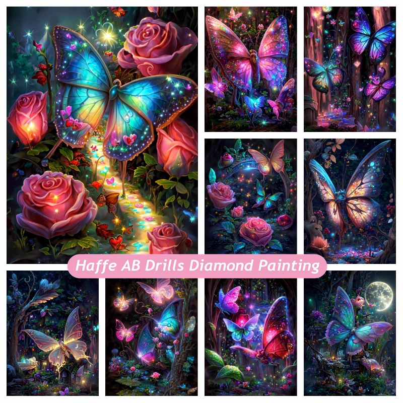 Fairyland AB Diamond Painting Flowers And Butterflies Landscape Cross Stitch Fantasy Forest Red Rose Crystal Mosaic Home Decor 
Fairyland AB Diamond Painting Flowers And Butterflies Landscape Cross Stitch Fantasy Forest Red Rose Crystal Mosaic Home Decor