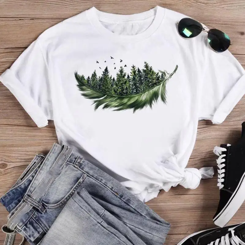 Print Forest Trend Style 90s Fashion Women Cartoon Short Sleeve Graphic T Top Summer Shirt Tshirts Regular Female Tee T-Shirt
Print Forest Trend Style 90s Fashion Women Cartoon Short Sleeve Graphic T Top Summer Shirt Tshirts Regular Female Tee T-Shirt