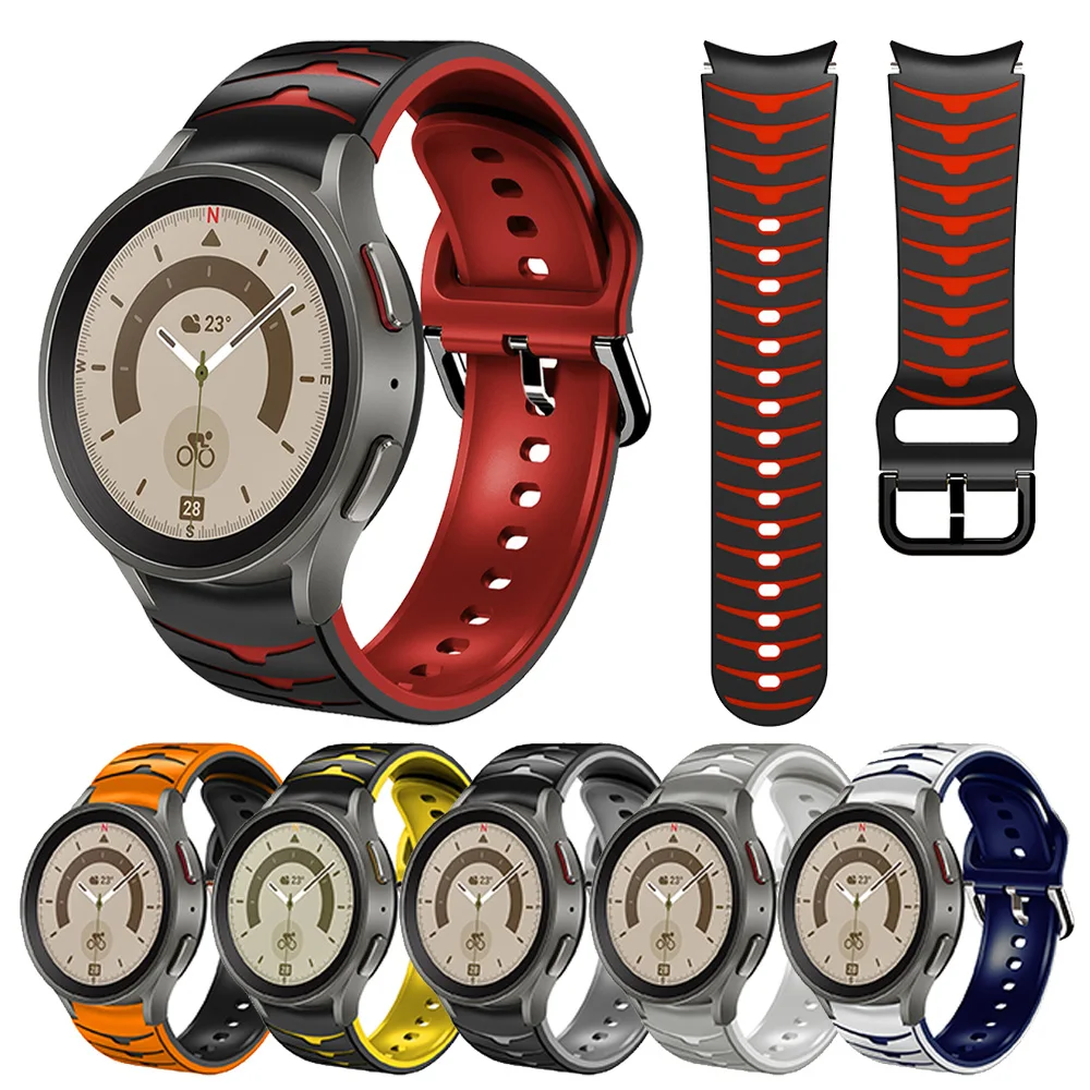 Silicone Band For Samsung Galaxy Watch 5 4 44mm 40mm Watch 5 pro 45mm Sport Tiger Strap Galaxy Watch 4 46mm 42mm Bracelet Correa
Silicone Band For Samsung Galaxy Watch 5 4 44mm 40mm Watch 5 pro 45mm Sport Tiger Strap Galaxy Watch 4 46mm 42mm Bracelet Correa
