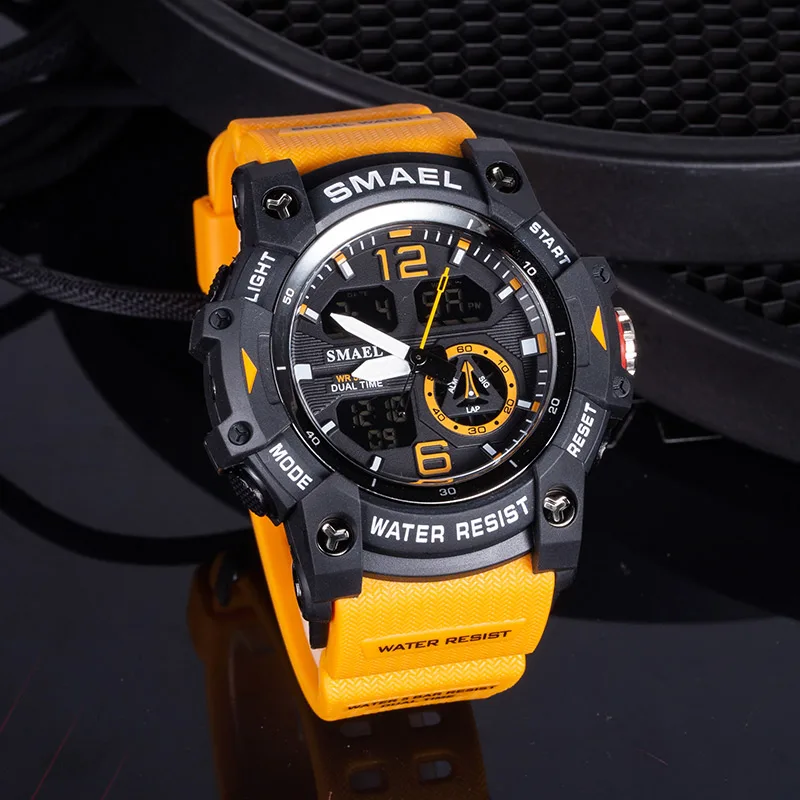 SMAEL Cool Electronic Watch For Men Multifunctional Outdoor Sports Luminous Mens Watch 50M Waterproof Swimming Fashion Watch Men
SMAEL Cool Electronic Watch For Men Multifunctional Outdoor Sports Luminous Mens Watch 50M Waterproof Swimming Fashion Watch Men