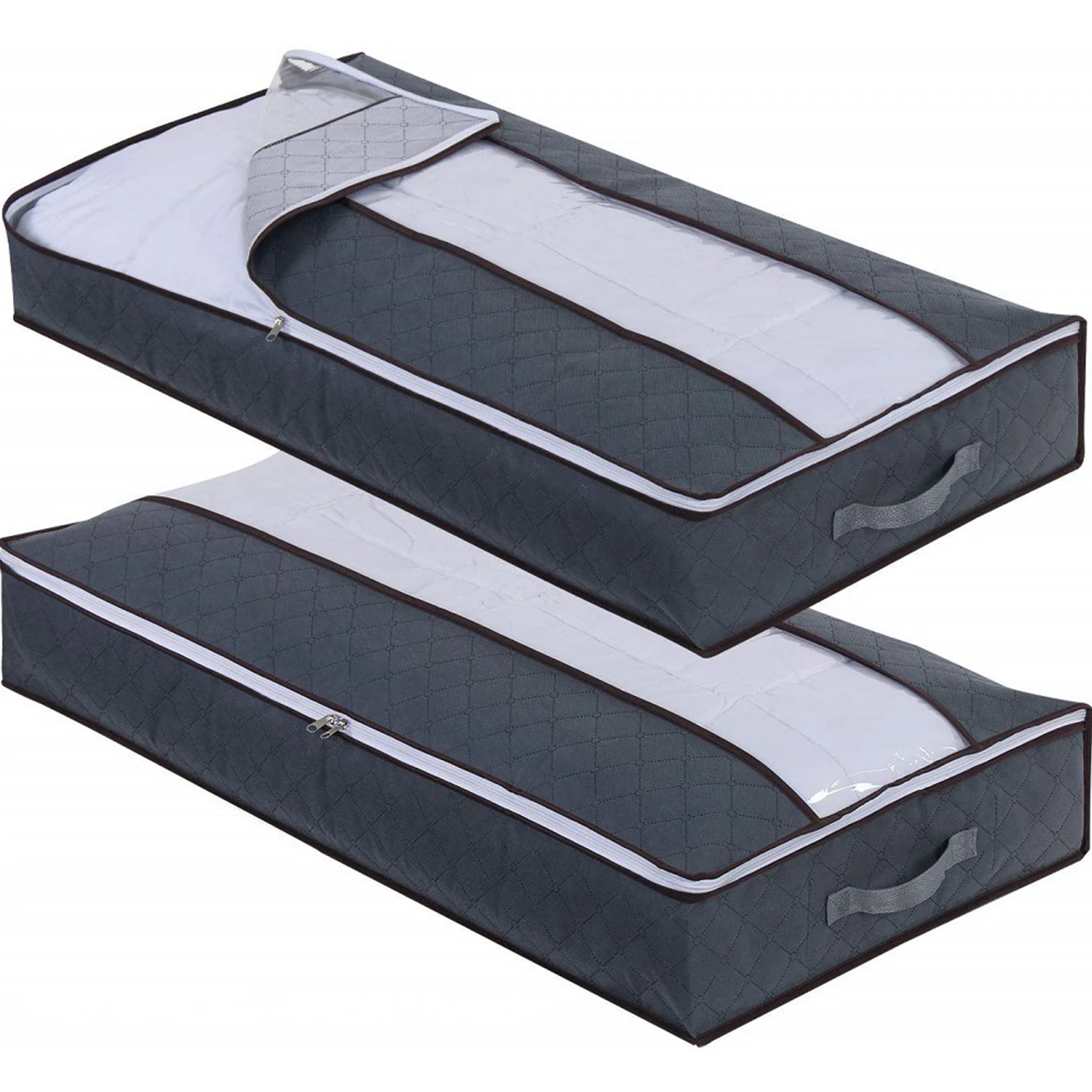 2 Packs Under Bed Storage Bags Foldable Clothes Storage Containers Underbed Storage Bins for Blankets Clothing Bedding Comforter
2 Packs Under Bed Storage Bags Foldable Clothes Storage Containers Underbed Storage Bins for Blankets Clothing Bedding Comforter