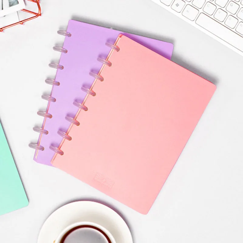 A4 A5 Mushroom Hole Cover T-shaped Hole Loose-leaf Notebook Cover Binder Notebook Ring Binders Discbound Covers
A4 A5 Mushroom Hole Cover T-shaped Hole Loose-leaf Notebook Cover Binder Notebook Ring Binders Discbound Covers